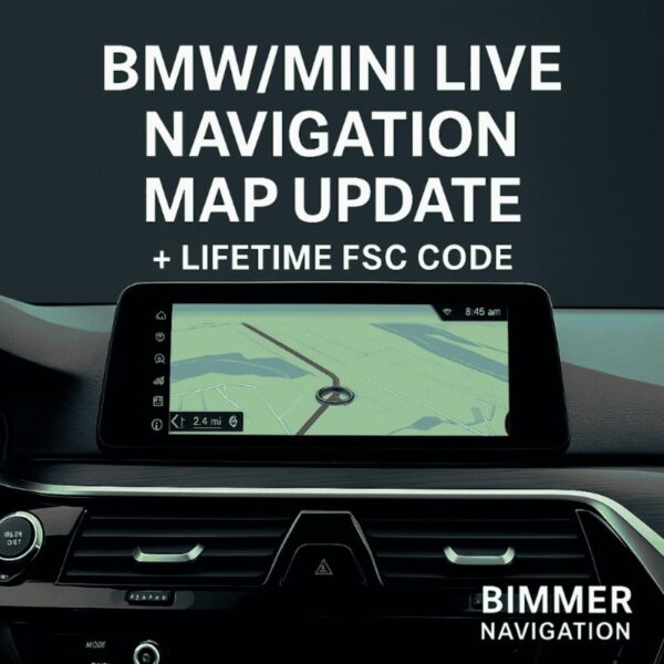 BMW / MINI LIVE Map Update product image with FSC Code